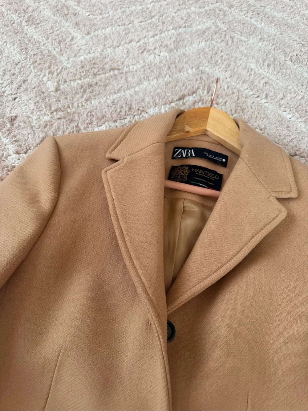 Zara Manteco Wool Coat